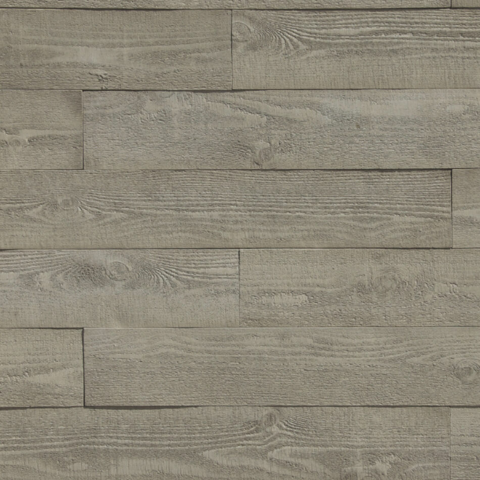 A close-up image of light gray wood panels.