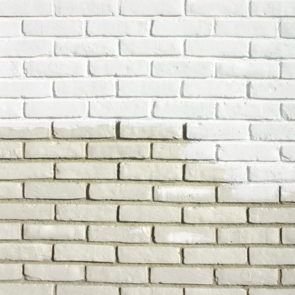 A close-up of Creative Mines Craft Paint Grade Brick in the color Loft.