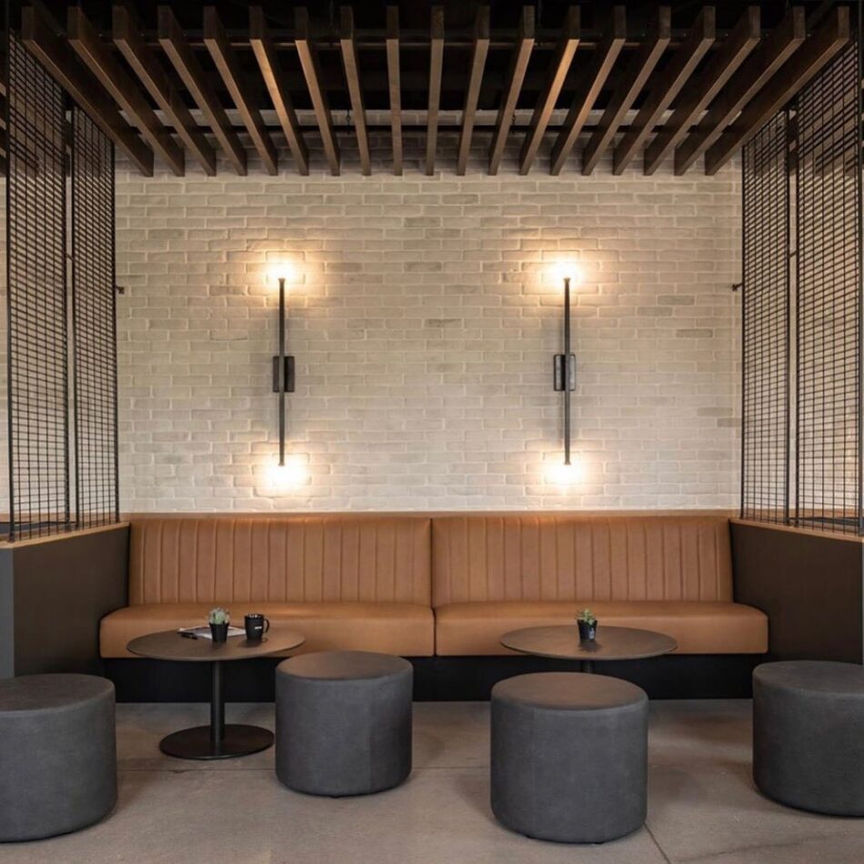 Creative Mines Paintgrade Brick applied on interior Restaurant application