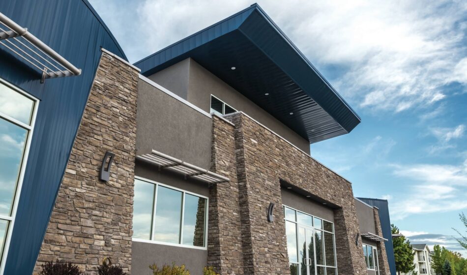 Stone Veneer Exterior Commercial Application